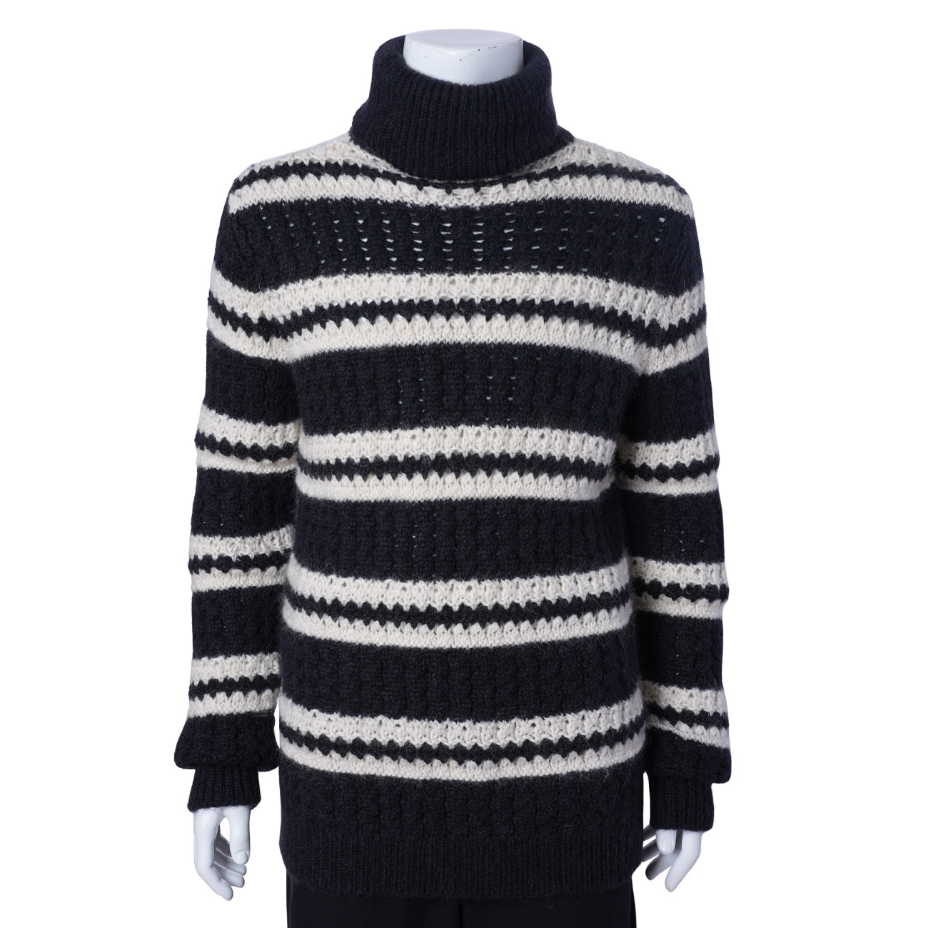 Yves Saint Laurent(USED)생로랑 오버사이즈 세미 청키 프론트 컬렉션 터틀넥